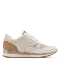 Jana Womens Jana Womens Beige Side Zip Fashion Trainer 8-23774-43