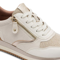 Jana Womens Jana Womens Beige Side Zip Fashion Trainer 8-23774-43