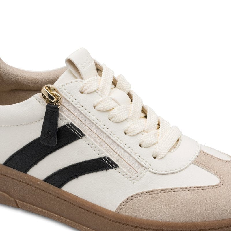 Jana Womens Jana Womens Beige Side Zip Fashion Trainer 8-23784-44