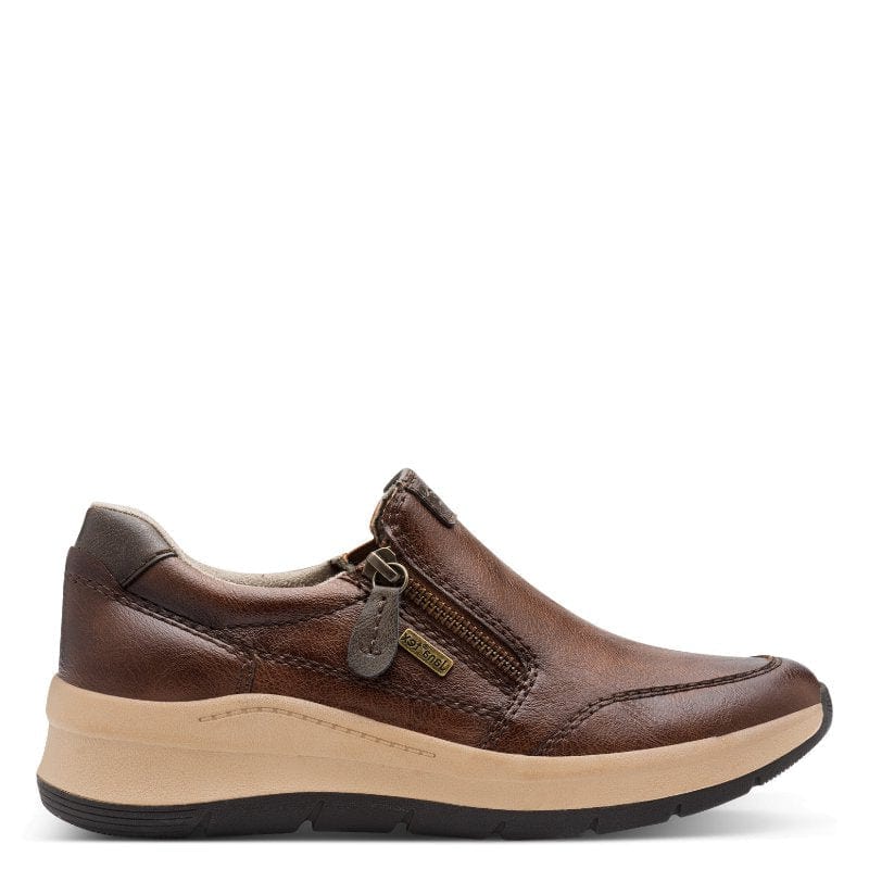 Jana Womens Jana Womens Beige Side Zip Fashion Trainer - 8-24761-45
