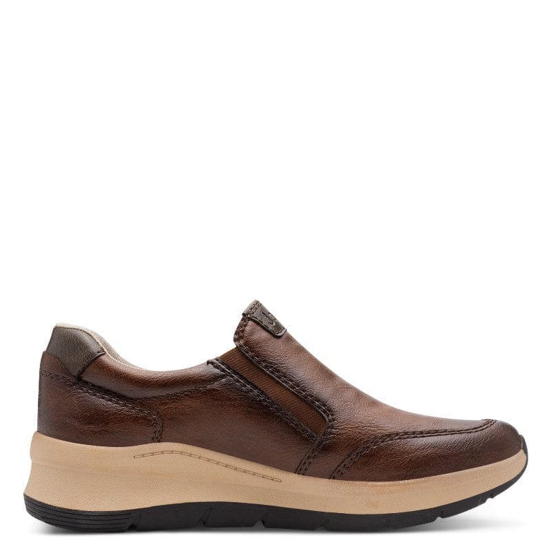 Jana Womens Jana Womens Beige Side Zip Fashion Trainer - 8-24761-45