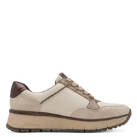 Jana Womens Jana Womens Beige Side Zip Wide Fit Fashion Trainer 8-23762-45