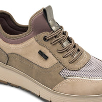 Jana Womens Jana Womens Beige Slip-On Fashion Trainer - 8-23760-45