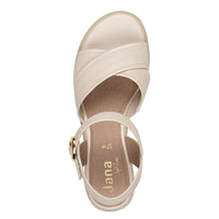 Jana Womens Jana Womens Beige Softline Sandals 8-28777-44