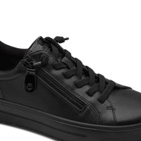 Jana Womens Jana Womens Black Lace Up Fashion Trainer 8-23770-46