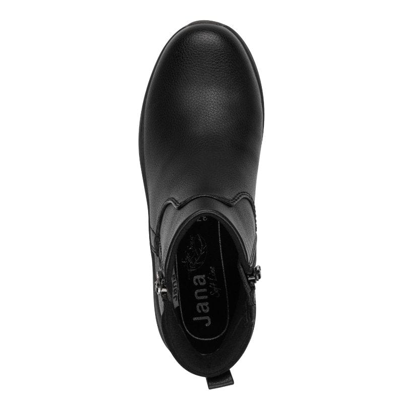 Jana Womens Jana Womens Black Side Zip Ankle Boot 8-25472-45