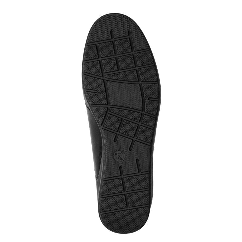 Jana Womens Jana Womens Black Side Zip Leather Shoe 8-24701-45