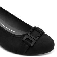 Jana Womens Jana Womens Black Slip On Block Heels Shoes 8-22369-45