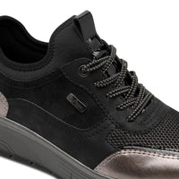 Jana Womens Jana Womens Black Slip-On Fashion Trainer - 8-23760-45