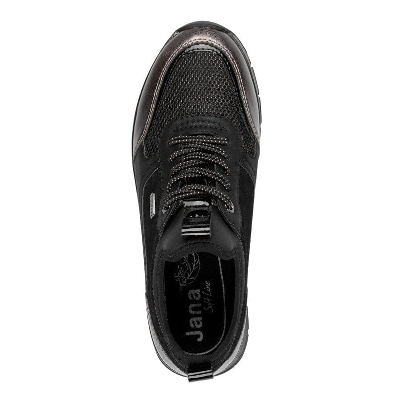 Jana Womens Jana Womens Black Slip-On Fashion Trainer - 8-23760-45