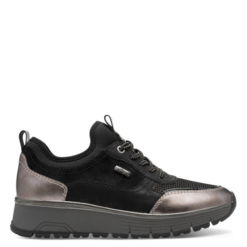Jana Womens Jana Womens Black Slip-On Fashion Trainer - 8-23760-45