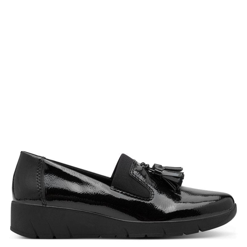 Jana Womens Jana Womens Black Slip-On Shoe - 8-24668-45