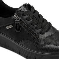 Jana Womens Jana Womens Black Softline Fashion Trainer - 8-23762-45