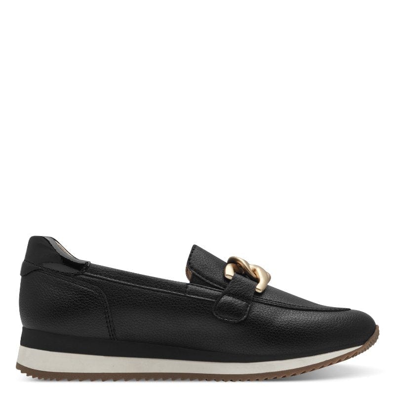 Jana Womens Jana Womens Black Softline Loafer 8-24766-42