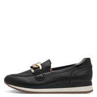 Jana Womens Jana Womens Black Softline Loafer 8-24766-42