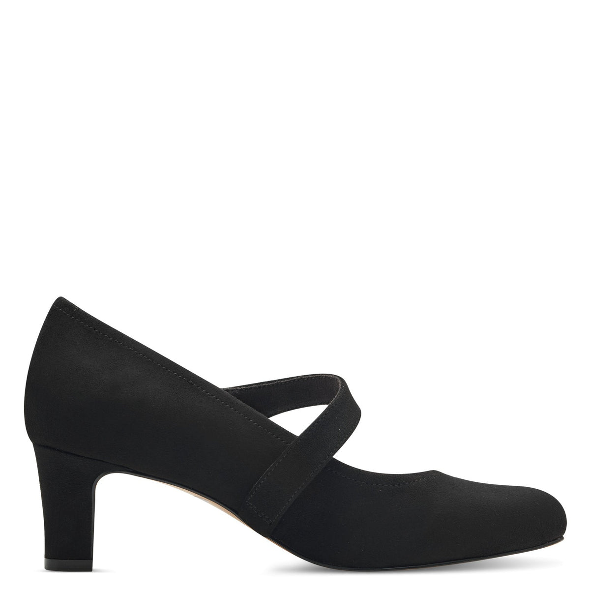 Jana Womens Jana Womens Black Suede Softline High-Heel  8-22473-41