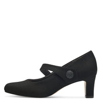 Jana Womens Jana Womens Black Suede Softline High-Heel  8-22473-41