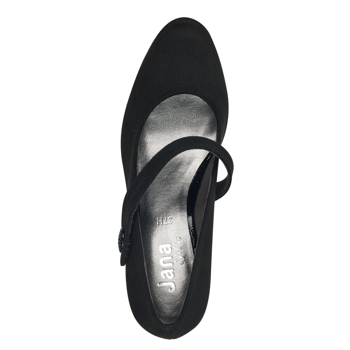 Jana Womens Jana Womens Black Suede Softline High-Heel  8-22473-41
