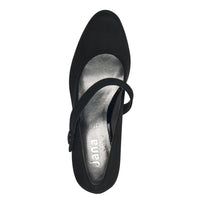 Jana Womens Jana Womens Black Suede Softline High-Heel  8-22473-41