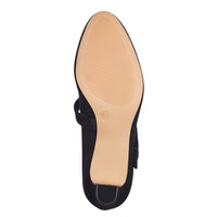 Jana Womens Jana Womens Black Suede Softline High-Heel  8-22473-41