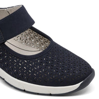 Jana Womens Jana Womens Black Velcro Strap Shoe 8-24664-42