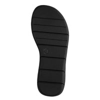 Jana Womens Jana Womens Black Velcro Strap Wedge Sandal 8-28771-46