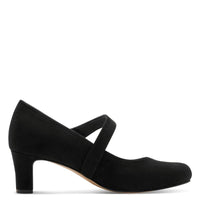 Jana Womens Jana Womens Black Wide Fit High-Heel Dancing Shoe 8-22473-41