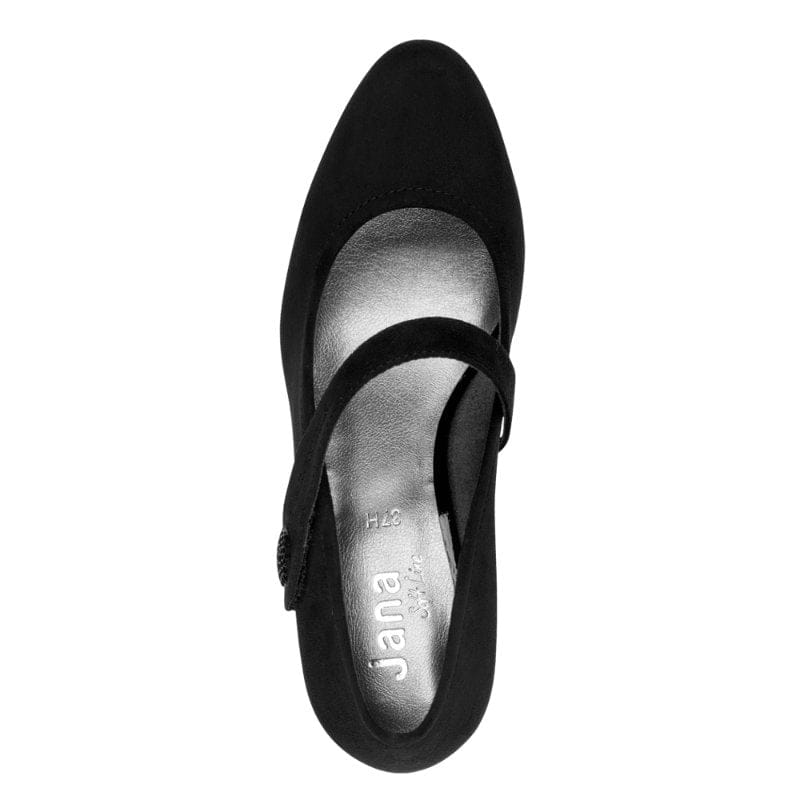 Jana Womens Jana Womens Black Wide Fit High-Heel Dancing Shoe 8-22473-41