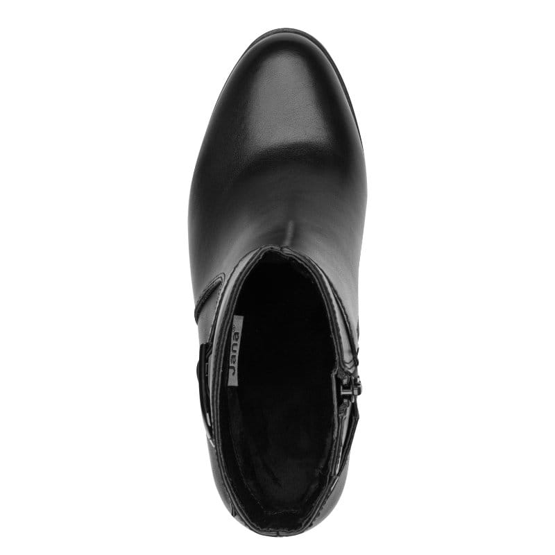 Jana Womens Jana Womens Black Wide Fit Side Zip Ankle Boot 8-25370-47