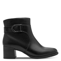 Jana Womens Jana Womens Black Wide Fit Side Zip Ankle Boot 8-25370-47