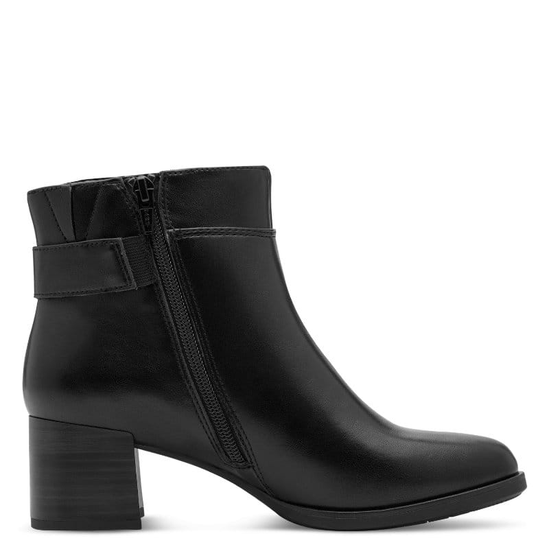 Jana Womens Jana Womens Black Wide Fit Side Zip Ankle Boot 8-25370-47