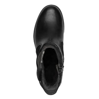 Jana Womens Jana Womens Black Wide Fit Side Zip Low Heel Ankle Boot 8-25464-43
