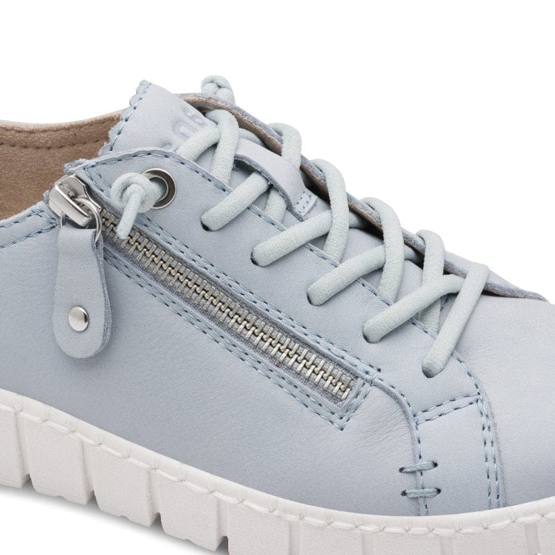 Jana Womens Jana Womens Blue Side Zip Fashion Trainer 8-23704-46