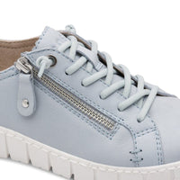 Jana Womens Jana Womens Blue Side Zip Fashion Trainer 8-23704-46