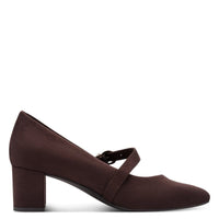 Jana Womens Jana Womens Brown Block Heel Wide Fit Shoes 8-24461-47