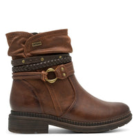 Jana Womens Jana Womens Brown Side Zip Ankle Boot 8-25464-43