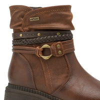 Jana Womens Jana Womens Brown Side Zip Ankle Boot 8-25464-43