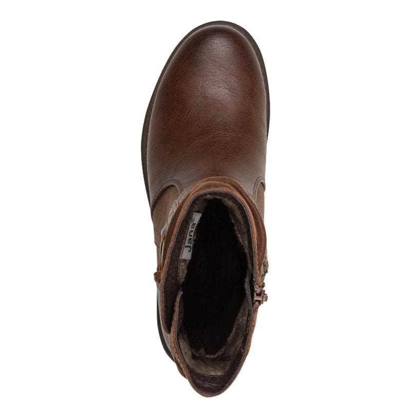 Jana Womens Jana Womens Brown Side Zip Ankle Boot 8-25464-43