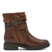 Jana Womens Jana Womens Brown Side Zip Ankle Boot 8-25464-43