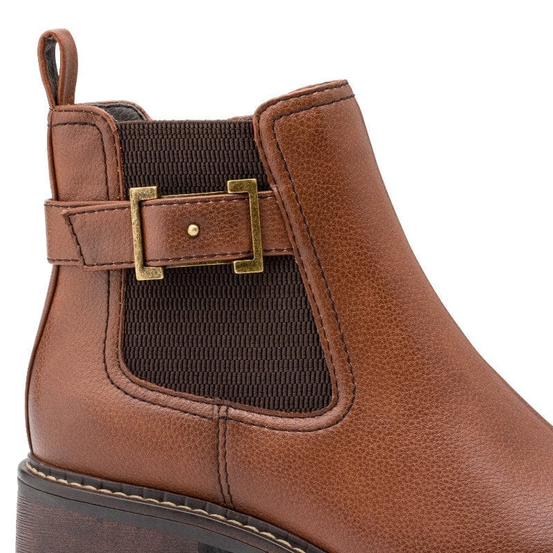 Jana Womens Jana Womens Brown Side Zip Ankle Boot 8-25486-45