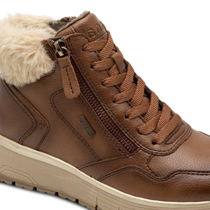 Jana Womens Jana Womens Brown Side Zip Ankle Boot 8-26268-45