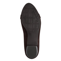 Jana Womens Jana Womens Brown Slip On Block Heels Shoes8-22369-45
