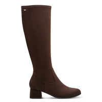 Jana Womens Jana Womens Brown Wide Fit Block Heel Knee Boot 8-25569-47