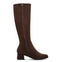 Jana Womens Jana Womens Brown Wide Fit Block Heel Knee Boot 8-25569-47