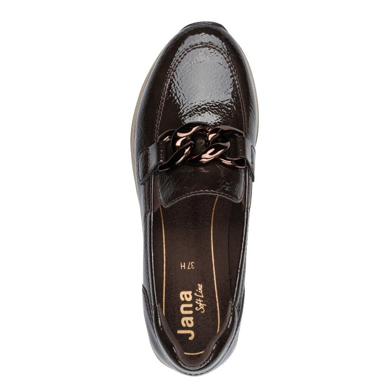 Jana Womens Jana Womens Brown Wide Fit Slip On Shoes 8-24766-42