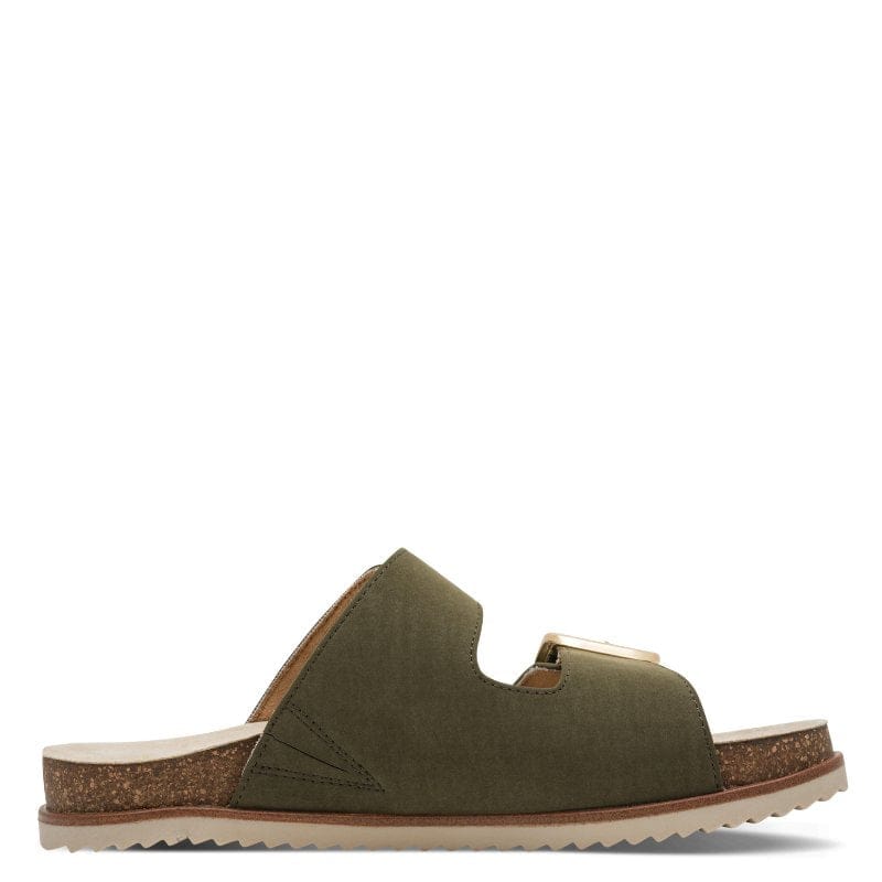 Jana Womens Jana Womens Green Double Strap Slip On Sandal 8-27461-46