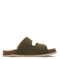 Jana Womens Jana Womens Green Double Strap Slip On Sandal 8-27461-46