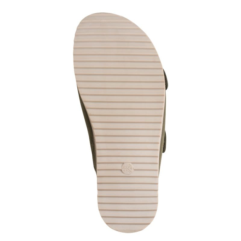 Jana Womens Jana Womens Green Double Strap Slip On Sandal 8-27461-46