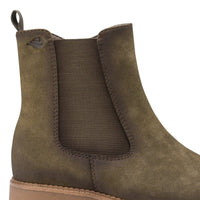 Jana Womens Jana Womens Green Low Heel Wide Fit Ankle Boot 8-25475-47