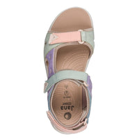 Jana Womens Jana Womens Multi Velcro Strap Low Heel Sandal 8-28662-46